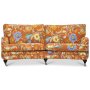 Savoy 3-sits svngd soffa med blommigt tyg - Havanna Terracotta