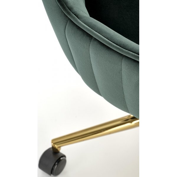 Chaise de bureau Timoteo en vert foncé Chaise de bureau Timoteo en vert foncé