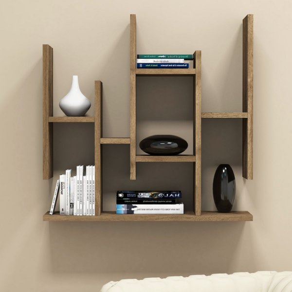 Bloemenwandplank - Walnoot