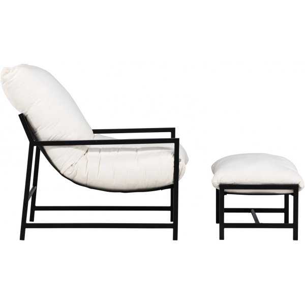 Corso loungefåtölj - Svart/Beige Corso loungefåtölj - Svart/Beige