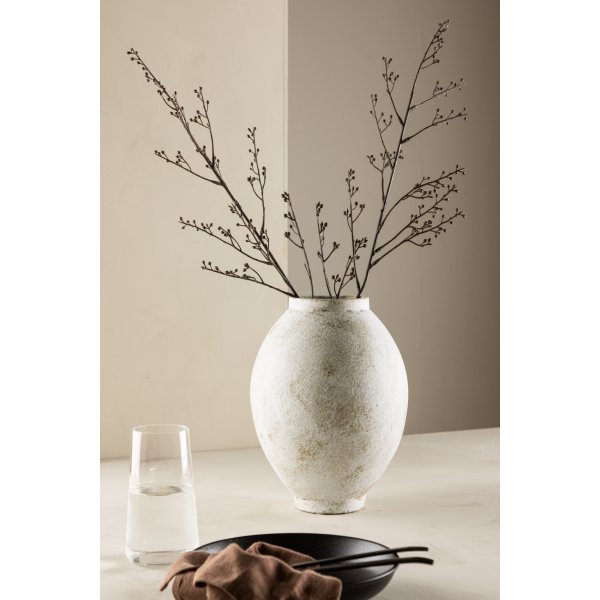 Globe vas 18 x 22 cm - Beige/Brun Globe vas 18 x 22 cm - Beige/Brun