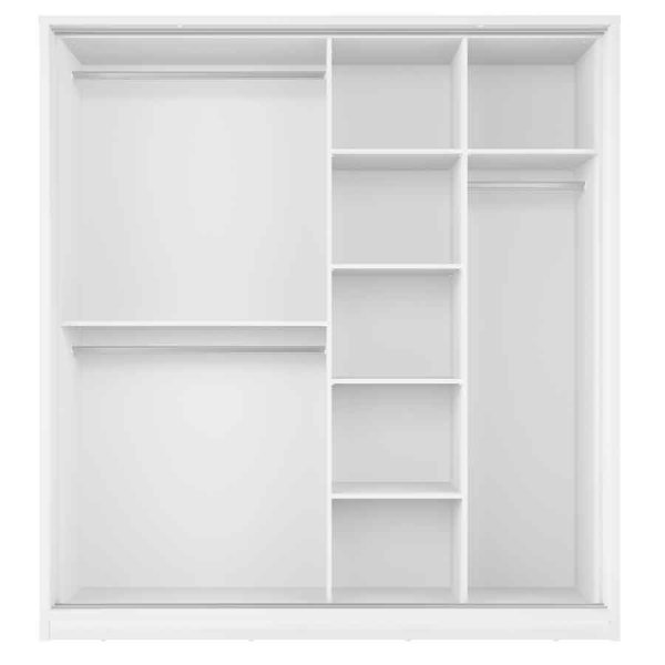 Mervyn garderob med speglar B180 cm - Shetland ek