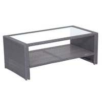Georgia svart bord med glasskiva 110x65 cm Georgia svart bord med glasskiva 110x65 cm