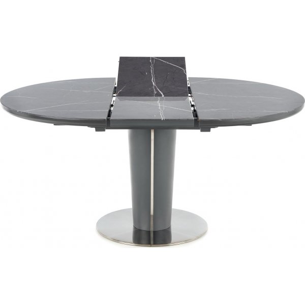 Market eettafel 120-160 cm - Grijs marmer/donkergrijs Market eettafel 120-160 cm - Grijs marmer/donkergrijs