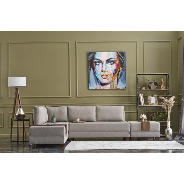 Canapé convertible d'angle Fly - Crème Canapé convertible d'angle Fly - Crème