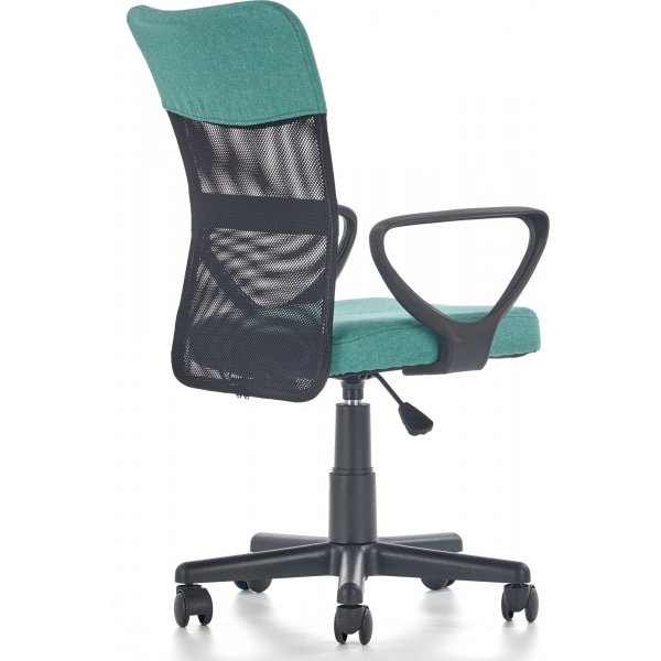 Chaise de bureau Matthias - Turquoise/noir Chaise de bureau Matthias - Turquoise/noir