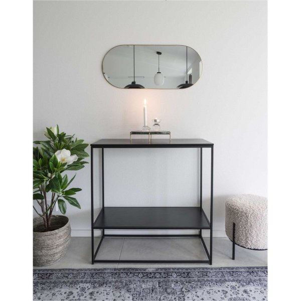 Miroir Jersey Ovale - Imitation Laiton - 35x80 Miroir Jersey Ovale - Imitation Laiton - 35x80