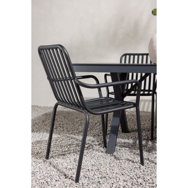 Garcia utematgrupp med 6 st Peking stolar - Svart Garcia utematgrupp med 6 st Peking stolar - Svart