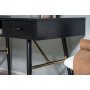 Ansmark bureau 110x60 cm - Zwart/messing