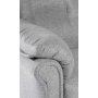 Vera 3-sits soffa i grtt tyg + Textilskydd fr mbler
