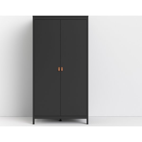 Armoire Madrid à 2 portes - Noir Armoire Madrid à 2 portes - Noir