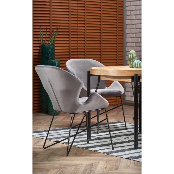 Table  manger Dante 100-300 cm - Chne/noir