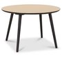 Beat runt soffbord 72 cm - Borstad mssing/svart