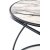 Table basse Mille 40/50 cm - Marbre blanc/noir