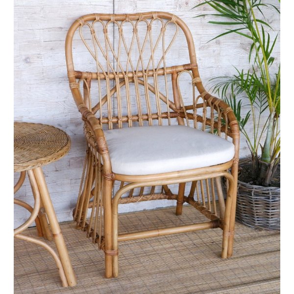 Adena karmstol i bambu - Natur Adena karmstol i bambu - Natur