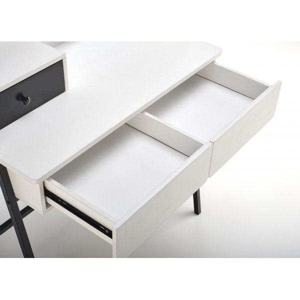 Agnes kaptafel 80 x 42 cm - Wit/zwart Agnes kaptafel 80 x 42 cm - Wit/zwart