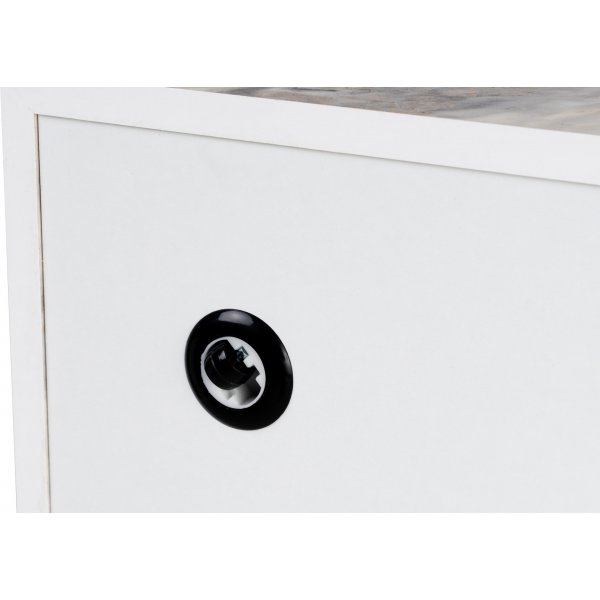 Table basse Prizma 90 x 90 cm - Marbre blanc