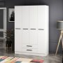 Armoire Orizzo 180x52x180 cm - Blanc