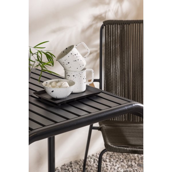 Borneo utematgrupp med 2 st Bois stolar - Svart Borneo utematgrupp med 2 st Bois stolar - Svart