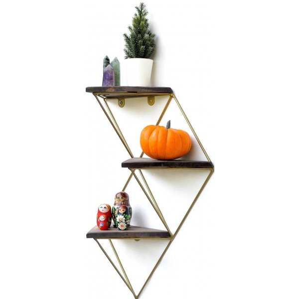 Walter wandplank 76 - Walnoot/goud