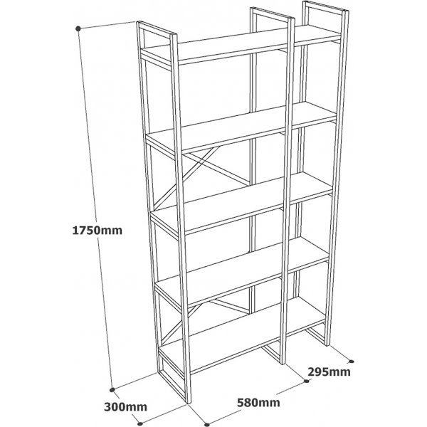 Bibliothèque Voyage 4 - Marbre blanc/doré Bibliothèque Voyage 4 - Marbre blanc/doré