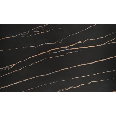 Lozano matbord 140-200 x 82 cm - Svart marmor/valnt