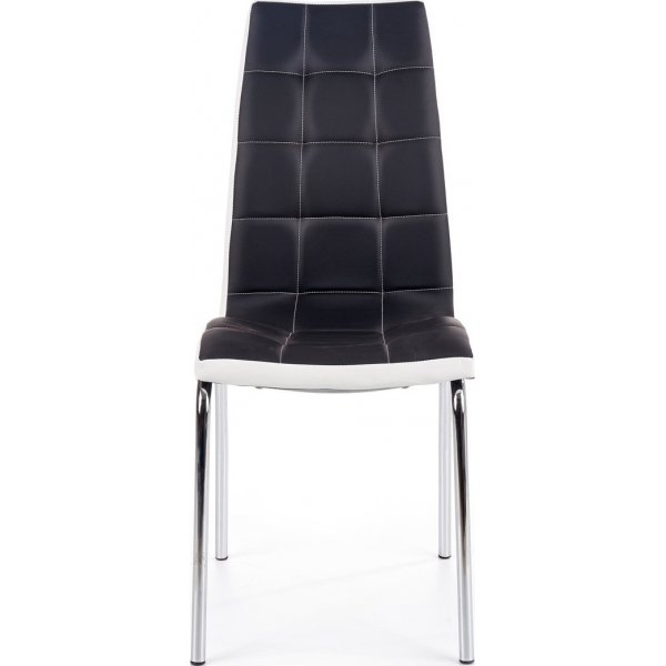 Chaise Isak - Blanc/noir (PU) / Chrome Chaise Isak - Blanc/noir (PU) / Chrome