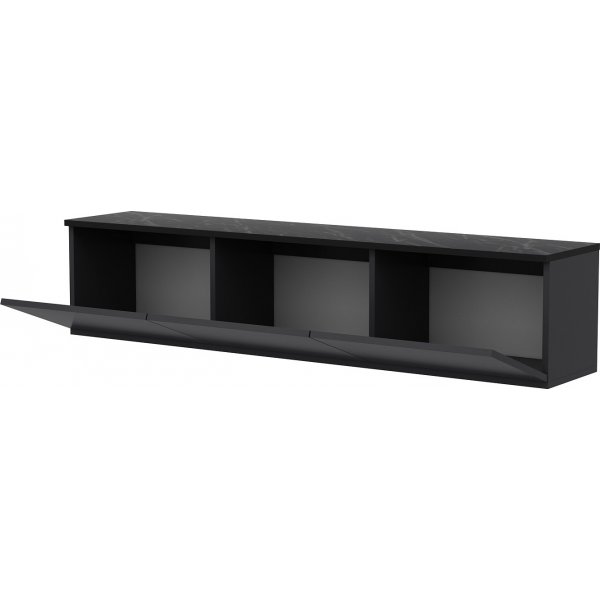 Meuble TV Neon avec clairage LED - Anthracite