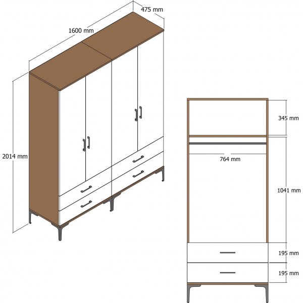 Armoire Kumsal 14 Blanc
