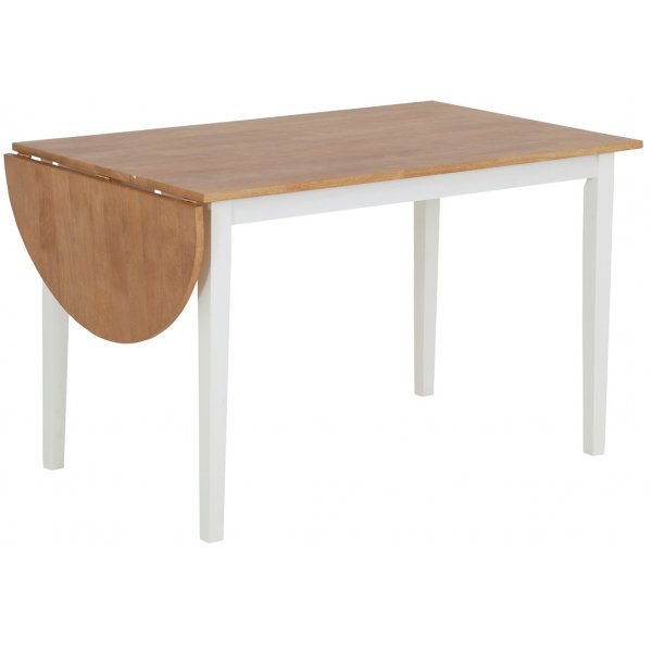 Merida matgrupp: Klaffbord Merida med 4 st vita merida stolar Merida matgrupp: Klaffbord Merida med 4 st vita merida stolar