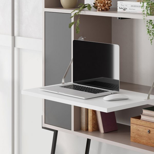 Tatti skåp - Ljus mocka/vit/antracit Tatti skåp - Ljus mocka/vit/antracit