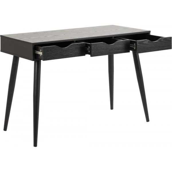 Neptun skrivbord med låda 110 cm i svartbetsad ask Neptun skrivbord med låda 110 cm i svartbetsad ask