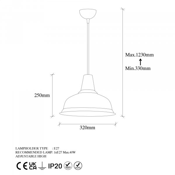 Kurek taklampa - Guld Kurek taklampa - Guld