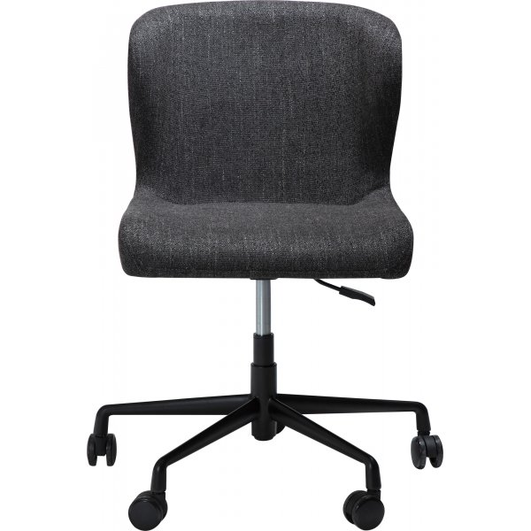 Chaise de bureau Glam - Boucle noire/noir Chaise de bureau Glam - Boucle noire/noir