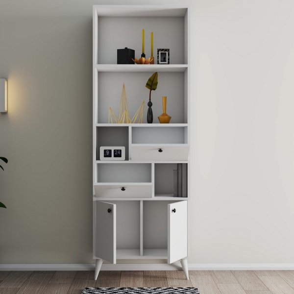 Ninova bokhylla - Vit