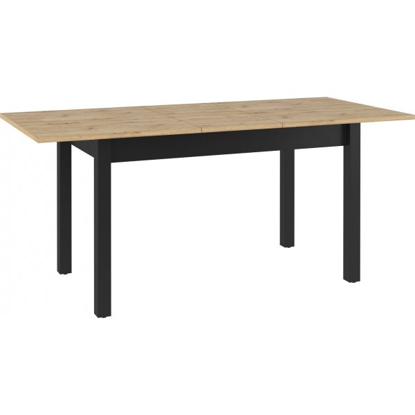 Quant eettafel 146-186 x 84 cm - Ambachtelijk eiken/zwart