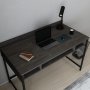 Alma skrivbord 120 x 60 cm - Svart/mrkgr