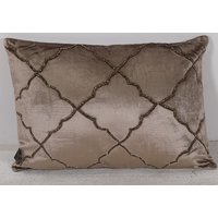 Konvalj prydnadskudde avlång - Brun (Viscose) / Paljetter Konvalj prydnadskudde avlång - Brun (Viscose) / Paljetter