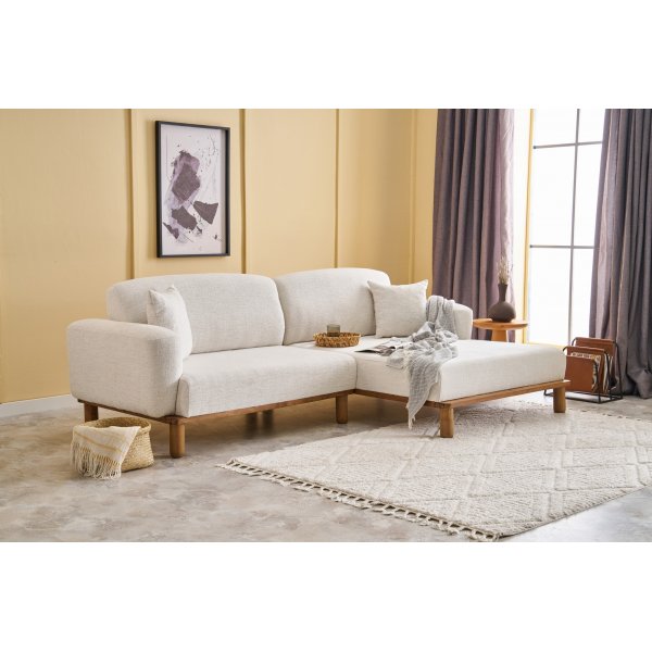 Reims divansoffa hger - Cream