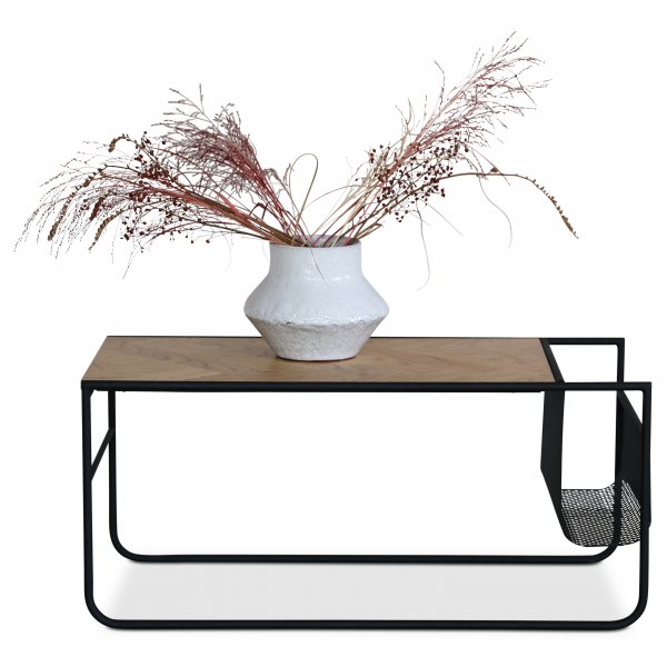 Björkeryd soffbord med förvaring 100 x 50 cm - Svart / Ek Björkeryd soffbord med förvaring 100 x 50 cm - Svart / Ek