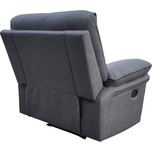Reclinerfåtölj grå (Mikrofiber) - Riverdale + Textilrengöring för möbler Reclinerfåtölj grå (Mikrofiber) - Riverdale + Textilrengöring för möbler