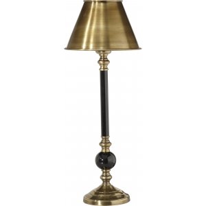 Abbey bordslampa - Mässing/svart - 49 cm