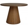 Cleo runt matbord 110 cm - Brunbetsad ek