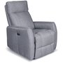 Enjoy Elof elektrisk Recliner i grtt tyg + Textilskydd fr mbler
