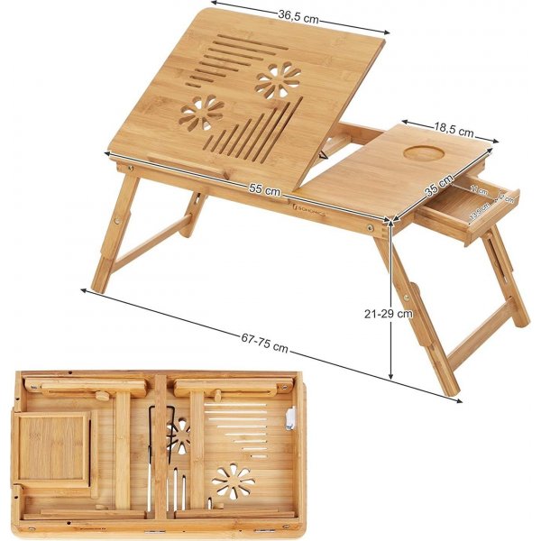 Table pour ordinateur portable Matti - Bambou Table pour ordinateur portable Matti - Bambou
