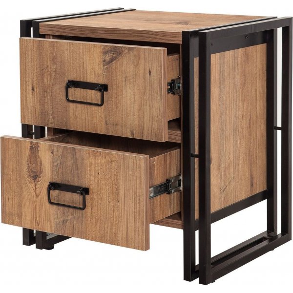 Cosmo Commode nachtkastje - Grenen/zwart