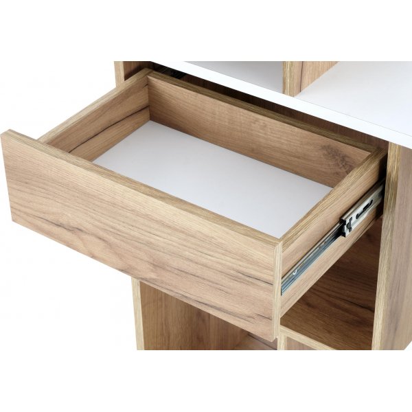 Bureau Spurs 122x57 cm - Chne/blanc
