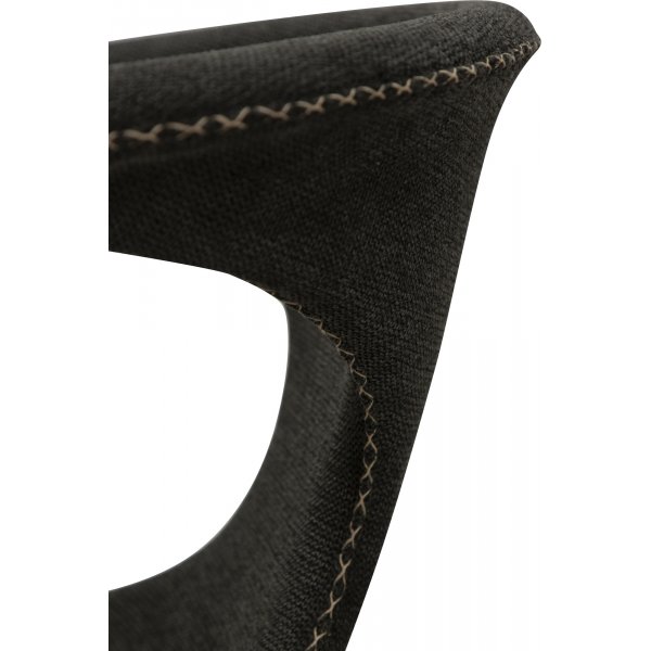 Chaise de salle à manger Flair - Tissu noir Chaise de salle à manger Flair - Tissu noir