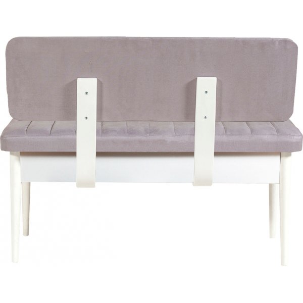 Vina 0701 matgrupp med soffa - Vit/ljusgrå Vina 0701 matgrupp med soffa - Vit/ljusgrå