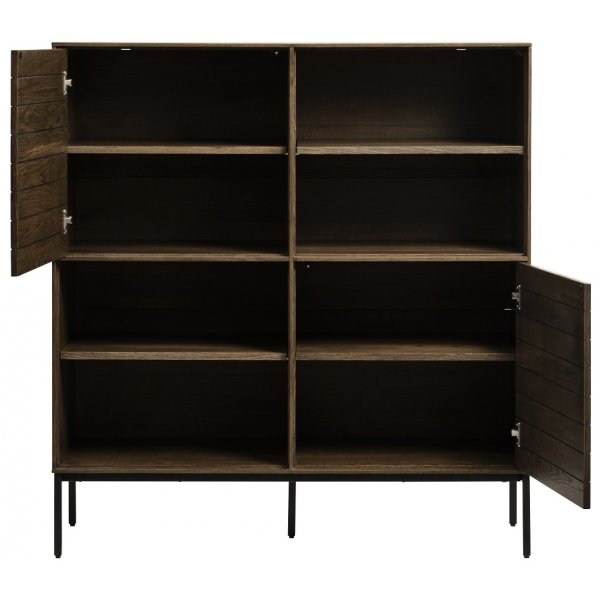 Armoire Inez en chne brun huil